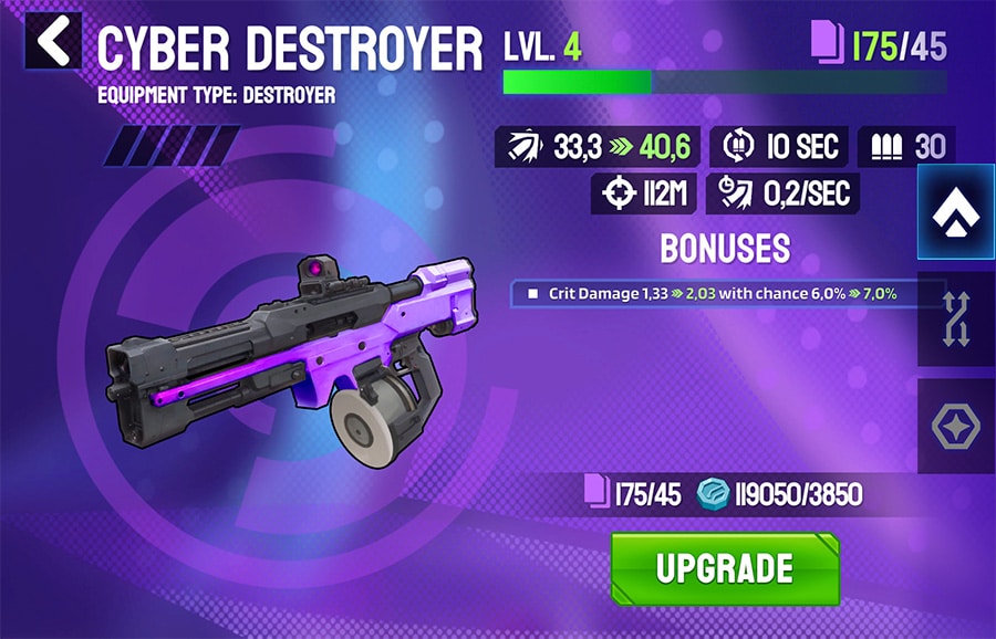 weapon improvement